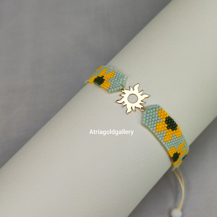 دستبند میوکی خورشید و آفتابگردان