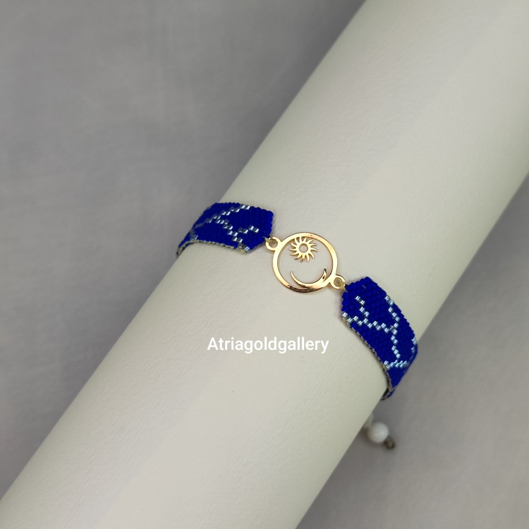 دستبند میوکی طلا ماه و خورشید
