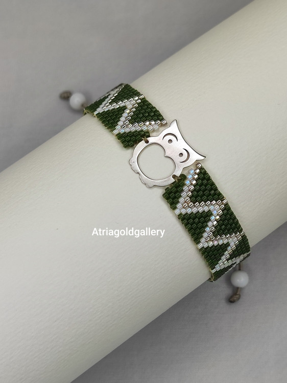 دستبند میوکی نقره جغد