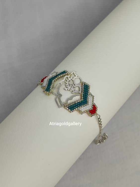 دستبند نقره پرچ ایران