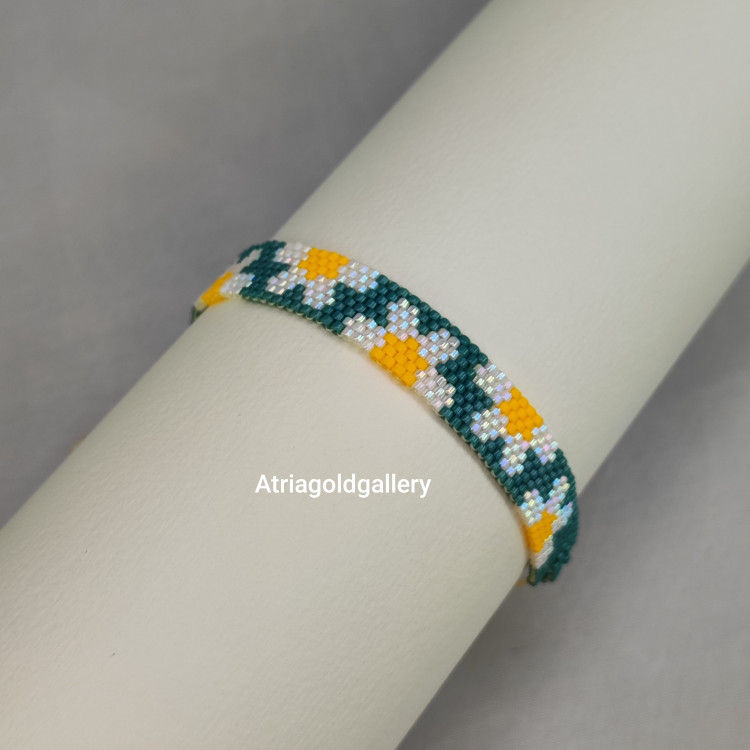 دستبند میوکی طرح گل