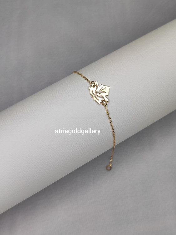 دستبند طلا برگ