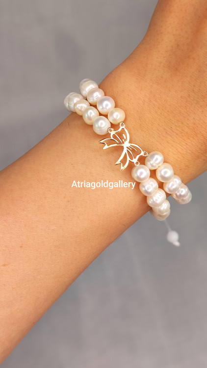 دستبند مروارید طلا