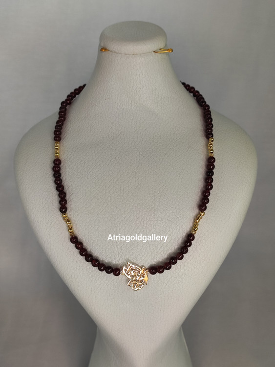 گردنبند طلا گارنت