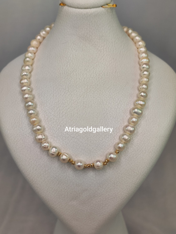 گردنبند مروارید طبیعی گوی البرنادو