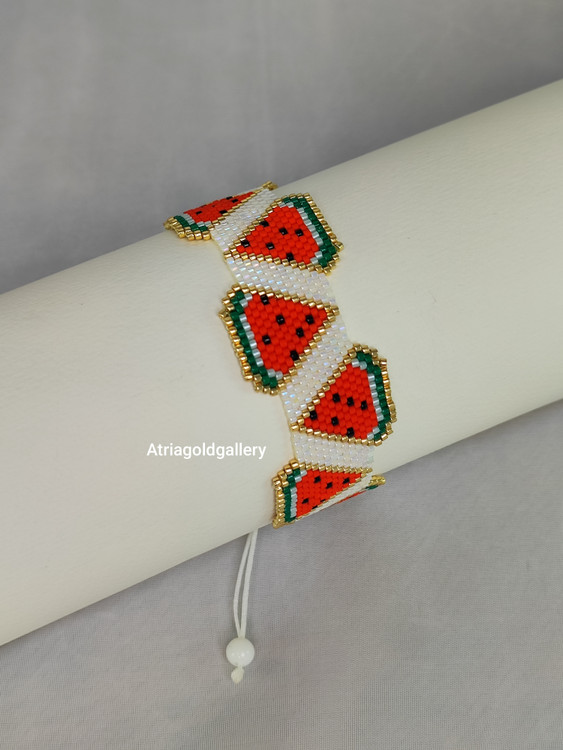 دستبند میوکی طرح یلدا هندوانه